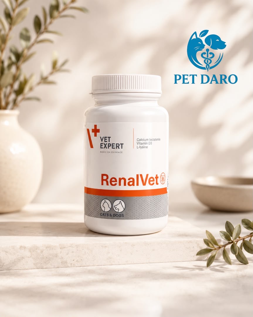 6806092a-9221-4029-986b-e169a5ba94d1 مکمل تقویتی کلیه سگ و گربه RENALVET برند VetExpert. - تصویر 1