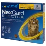 قرص ضد انگل، کک و کنه نکس گارد اسپکترا سگ 3.5 تا 7.5 کیلوگرم – NexGard SPECTRA